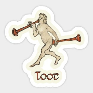 Medieval Toot Sticker